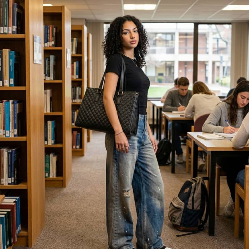 3-in-1 Quilted Handbag