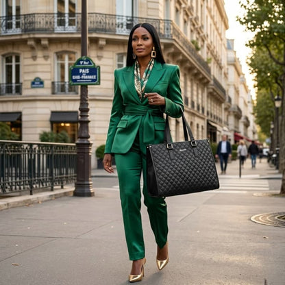 3-in-1 Quilted Handbag