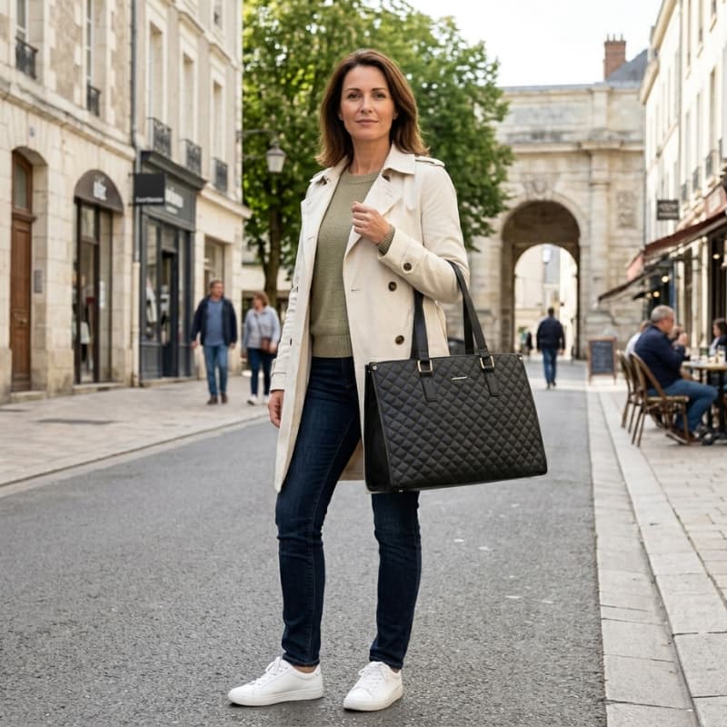 3-in-1 Quilted Handbag