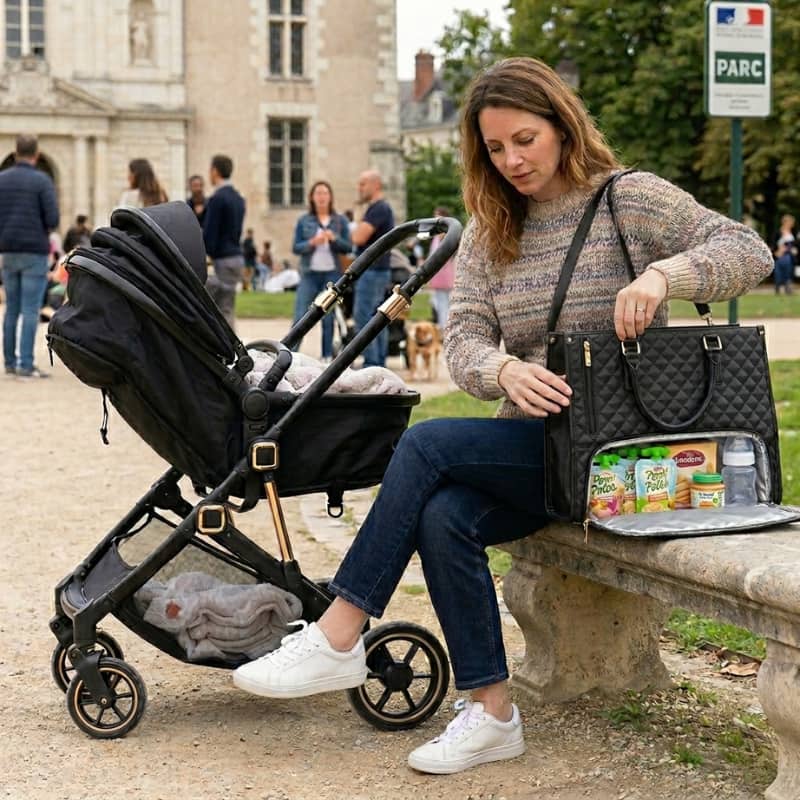 3-in-1 Quilted Handbag